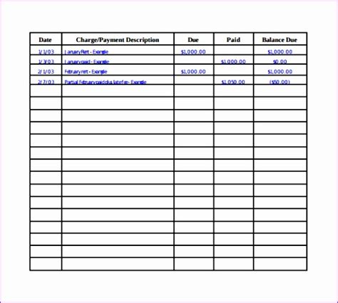 8 Ledger Excel Template - Excel Templates