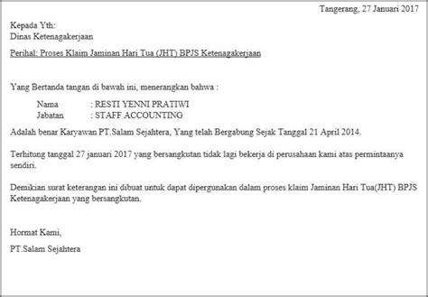 Contoh Surat Keterangan Sudah Tidak Bekerja Di Perusahaan Surat