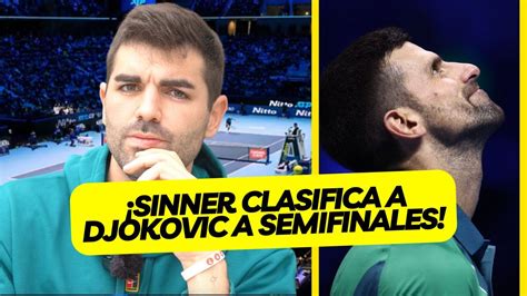 SINNER SALVA A DJOKOVIC DE SER ELIMINADO EN LAS ATP NITTO FINALS Y