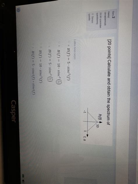 Solved Soru 2 Henüz cevaplanmad 20 points Calculate and Chegg