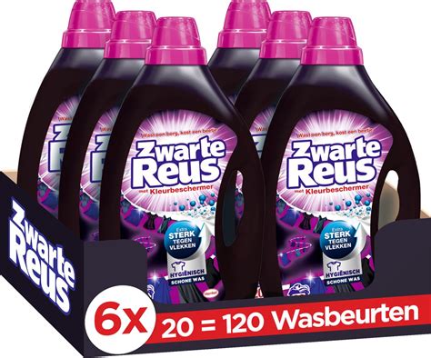 Zwarte Reus Vloeibaar Wasmiddel Voordeelverpakking 6 X 20