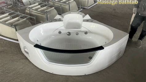 White Corner Bath Tub Two Person Spa Hot Tubs Luxury Freestanding