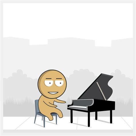 Man playing the piano 14006050 Vector Art at Vecteezy