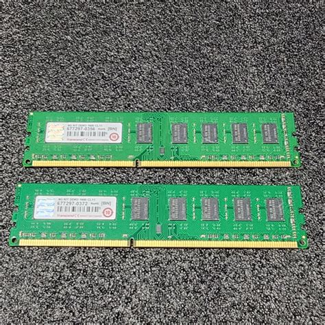 【目立った傷や汚れなし】transcend Ddr3 1600mhz 8gb 4gb×2枚キット 動作確認済み デスクトップ用 Pcメモリ