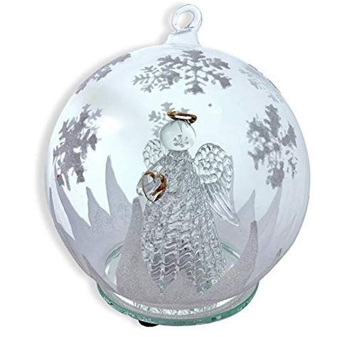 Banberry Designs Led Glass Globe Christmas Tree Ornament Dp