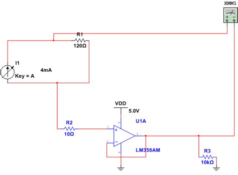 4 20mA Current Loop Tester Circuit Using Op As Voltage 55 OFF