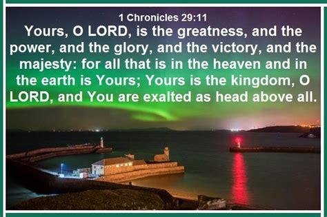 1 Chronicles 2911 1 Chronicles Scripture Verses Be Exalted