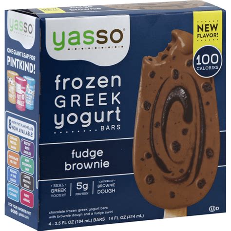 Yasso Frozen Greek Yogurt Fudge Brownie Bars 4 Pack Buehler S