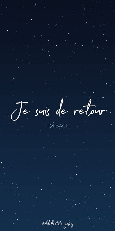 Je Suis De Retour Im Back Bonjour You Are In The Right Pace To Learn