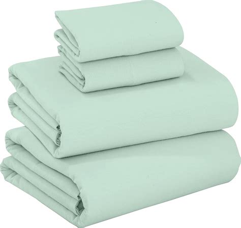 Ruvanti Flannel Sheets Queen Size 100 Cotton Brushed Bed Sheet Sets