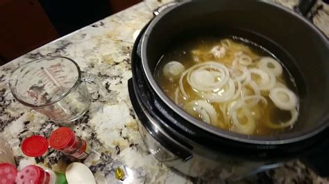 Easy And Delicious Pressure Cooker Chicken Soup Youtube