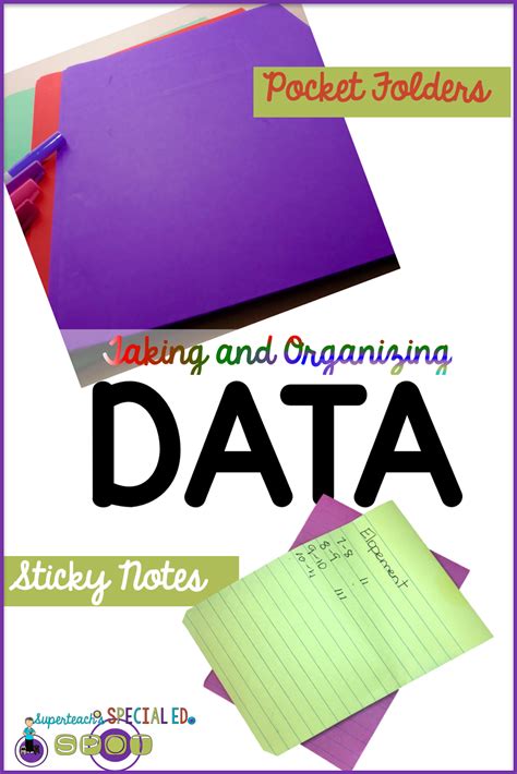 Favorite Ways To Organize Data Superteach S Special Ed Spot