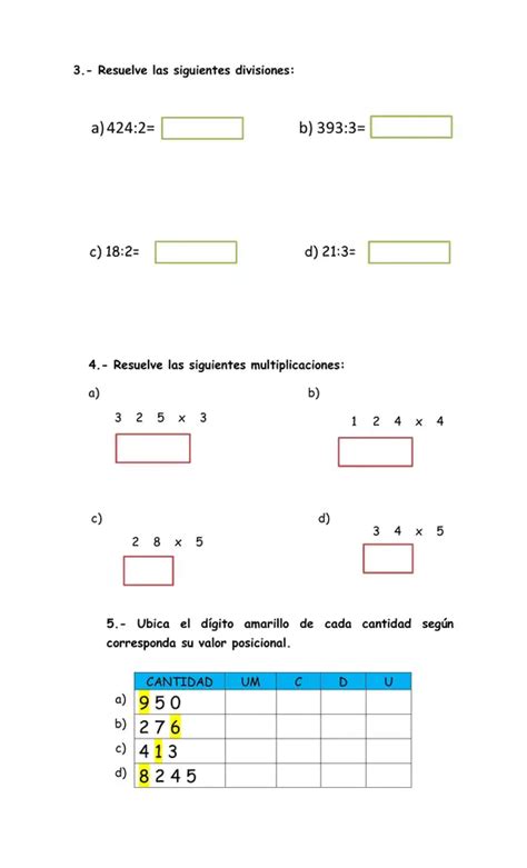 Prueba Psicopedag Gica Informal De Matem Ticas To B Sico Profe Social