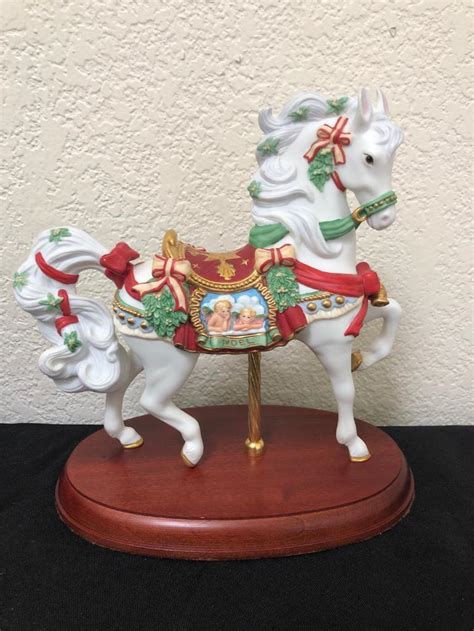 Lenox Carousel Cherub Themed Carousel Horse Figurine 3864304322