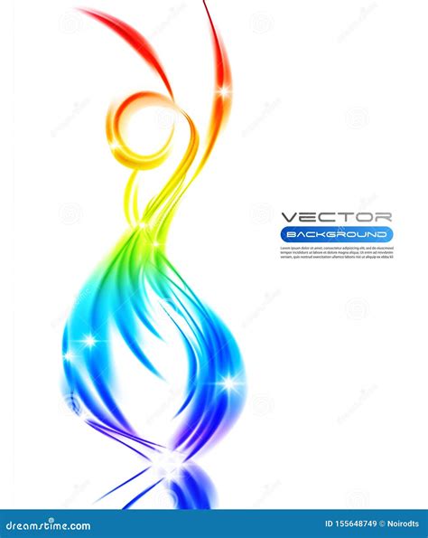 Vector Awesome Abstract Colorful Waves On White Background Stock Vector