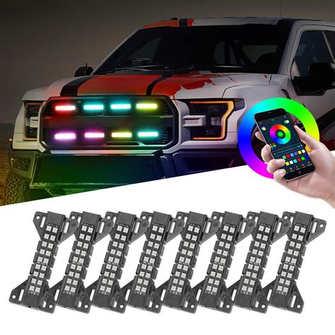 Buy Nirider RGB LED Grille Light Kit Raptor Lights Strobe Lights Underglow Lights Rock Lights ...