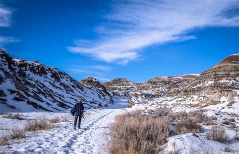 A Winter Hike in the Drumheller Badlands | Hike Bike Travel