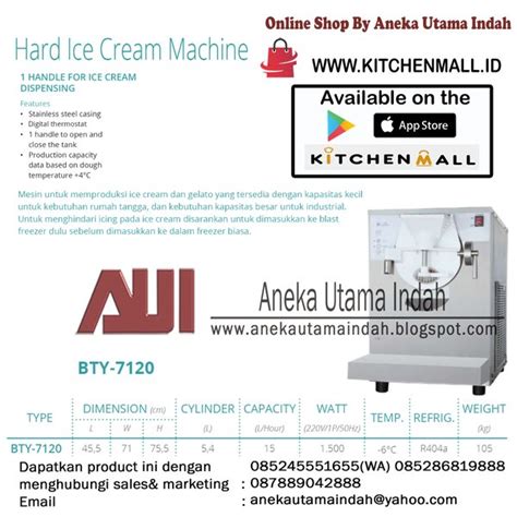 Jual GEA BTY 7120 Hard Ice Cream Machine Mesin Pembuat Hard Es Krim