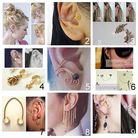 Roundup Of Nine Diy Ear Cuffs Ive Posted Ear Cuff Tutorial