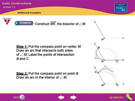 Basic Constructions Lesson Additional Examples Construct