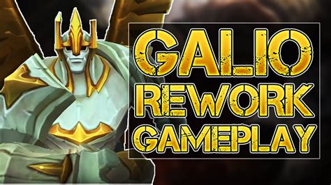 Galio Rework Broken Full Ap Mid Gameplay League Of Legends Youtube