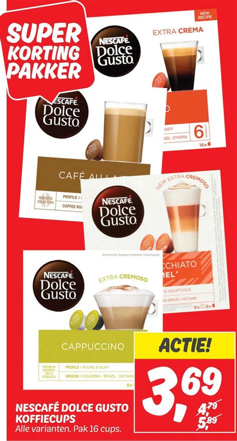 Nescaf Dolce Gusto Koffiecups Aanbieding Bij Dekamarkt