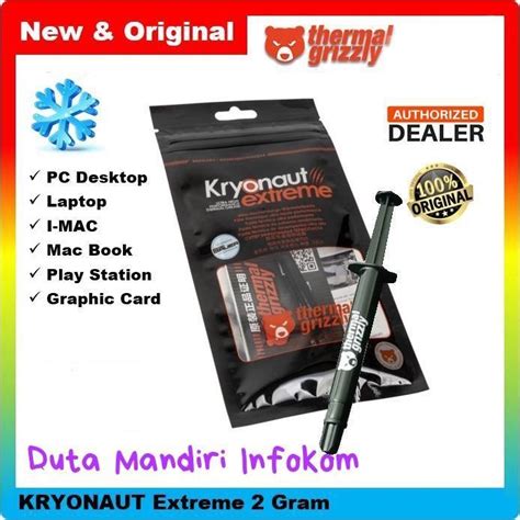 Jual Thermal Grizzly Kryonaut Extreme 2 Gram 2Gr Thermal Paste