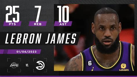 Lebron James Returns With Double Double In Lakers 4th Straight Win