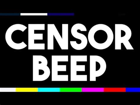 FUN WAYS TO USE CENSOR BEEP SOUND EFFECT FREE TO USE YouTube