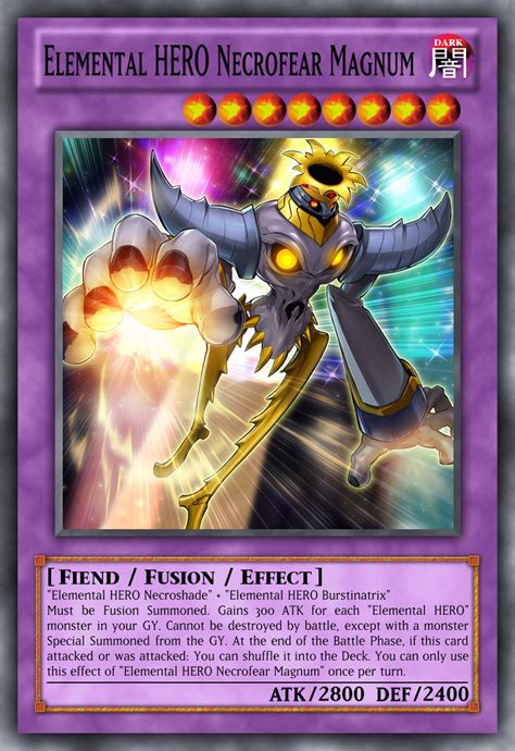 Yugioh Cards But Made By An Ai On Twitter Elemental Hero Necrofear