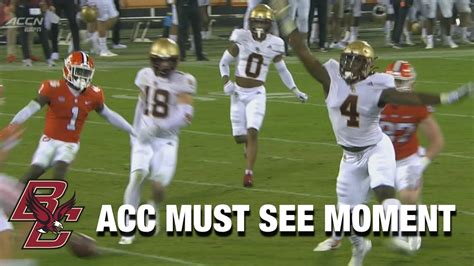 Bcs Neto Okpala Blocks The Clemson Punt Acc Must See Moment Youtube