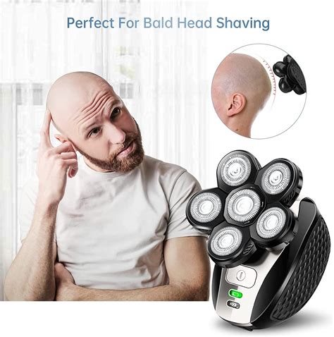 Bald Head Shaver5 In 1 Electric Shaver For Men 6 Blade Bald Head Razor