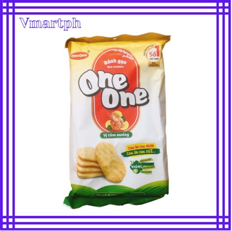 One One Rice Cracker Grilled Shrimp Flavored 150g 2 Pack