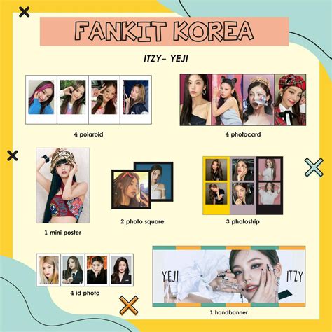 Jual Fankit Kpop Korea Itzy Yeji Lia Ryujin Chaeryeong Yuna