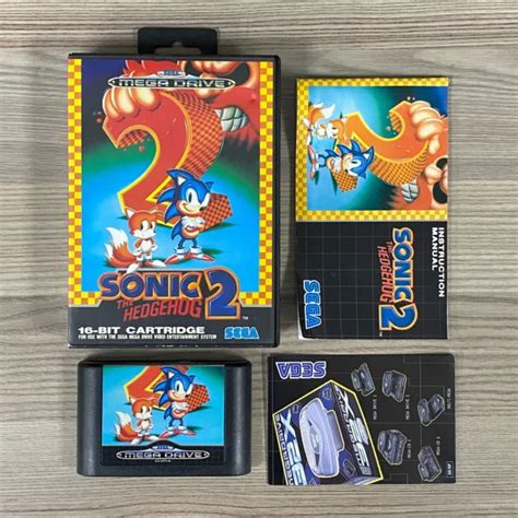 Videogioco Sonic The Hedgehog 2 Mega Drive Retro Video Game Tails Pal