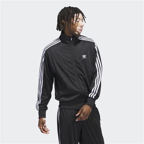 Mens Clothing Adicolor Classics Firebird Track Top Black Adidas Egypt