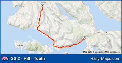 SS 2 Hill Tuath Stage Map Tour Of Mull 2004 SRC Rally Maps