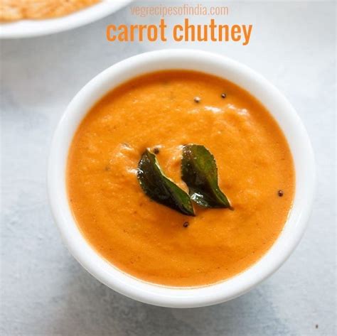 Carrot Chutney South Indian Style Dassana S Veg Recipes