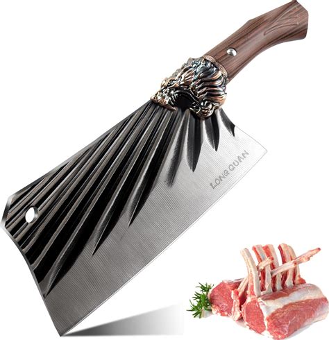 Amazon LONGQUAN Meat Cleaver Heavy Duty Bone Chopper Knife Ultra