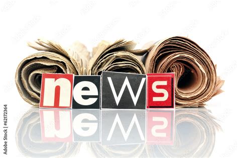 News Zeitungen Stock Foto Adobe Stock