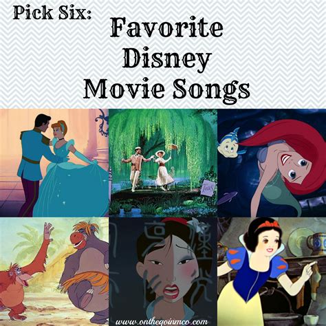 Pick Six: Favorite Disney Movie Songs - On the Go in MCO