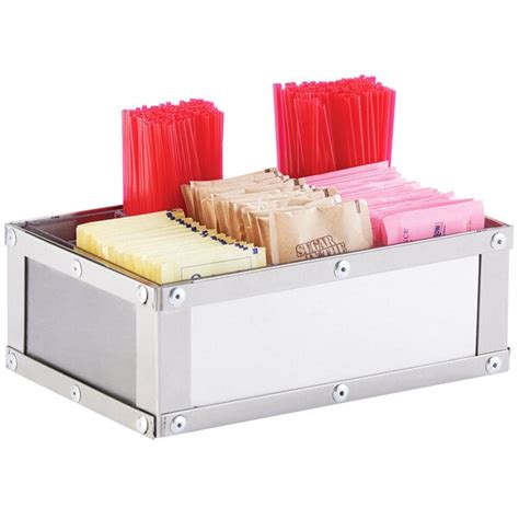 Cal Mil 3398 55 Urban Stainless Steel Condiment Organizer 9 X 6 X 5