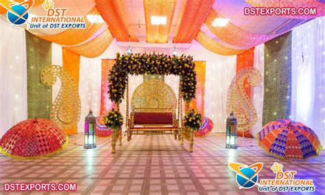 Stage Decoration Ideas For Mehndi | Shelly Lighting