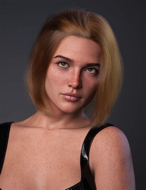 dForce Strand-Based Flipped Style Long Bob Hair for Genesis 9 | Daz 3D