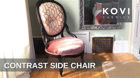 Reupholstering Dining Room Chair With Contrasting Back DIY YouTube