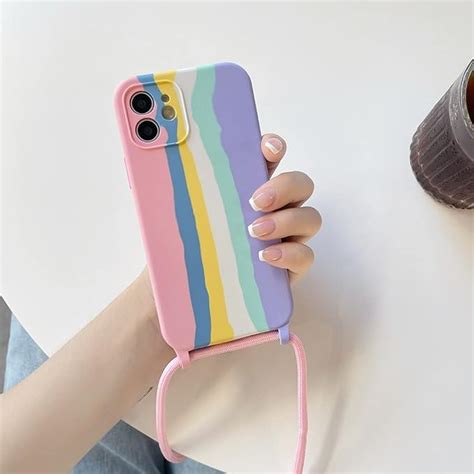 Capa De Cord O De Silicone L Quido Para Pendurar No Pesco O Para Iphone