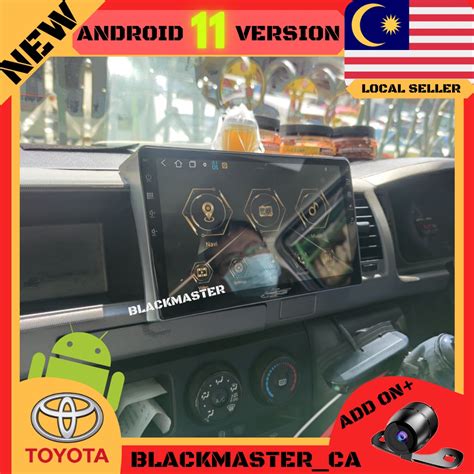 FREE CAMERATOMAHAWK TOYOTA HIACE 2004 2018 10 Inch Android Player