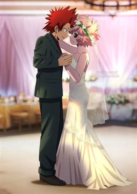 Eijiro Kirishima And Mina Ashido Kirimina Wedding By Effasempai On