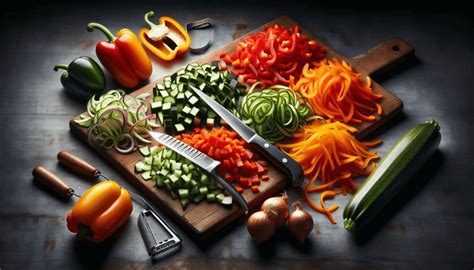 Different Vegetable Cuts My Kitchen Knife