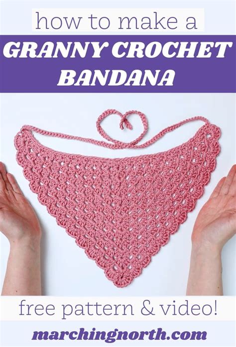 Easy Crochet Bandana Free Pattern Video Tutorial Crochet